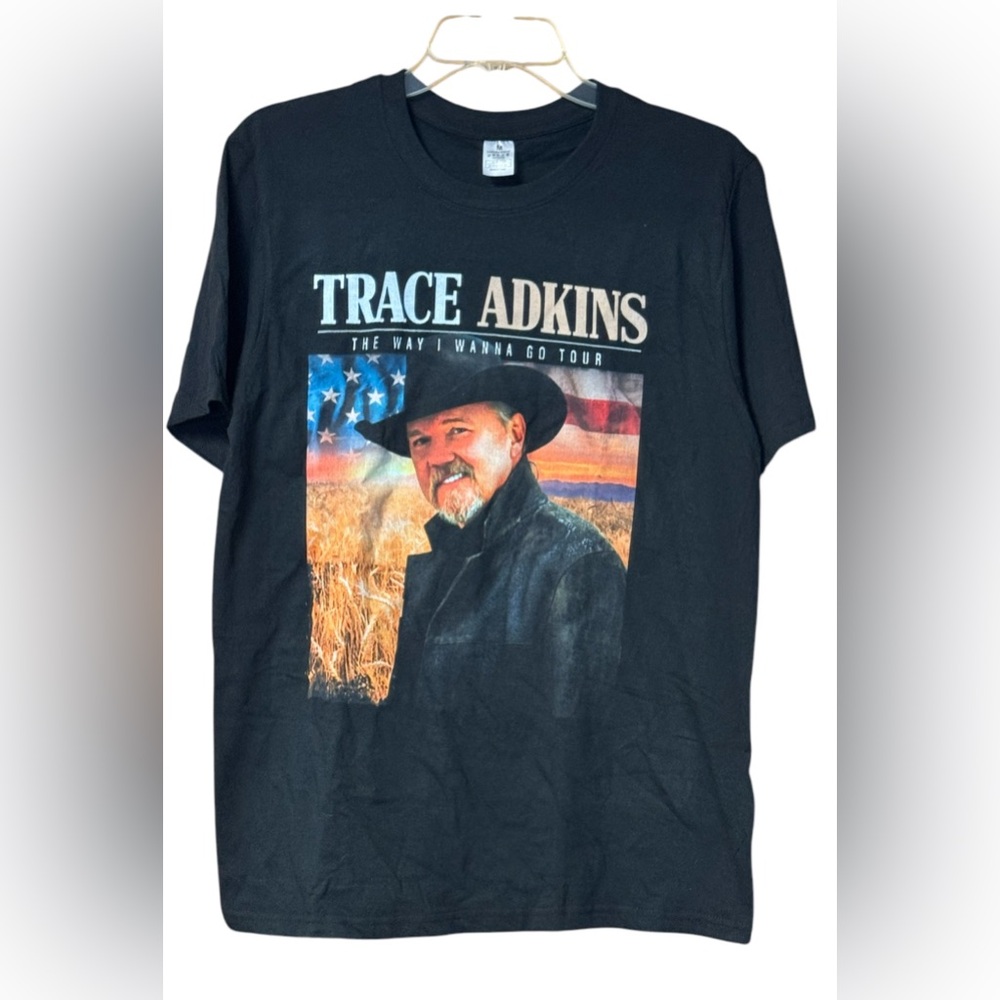 NWOT Trace Adkins The Way I Wanna Go Tour T-Shirt Men's Short Sleeve Music Black
